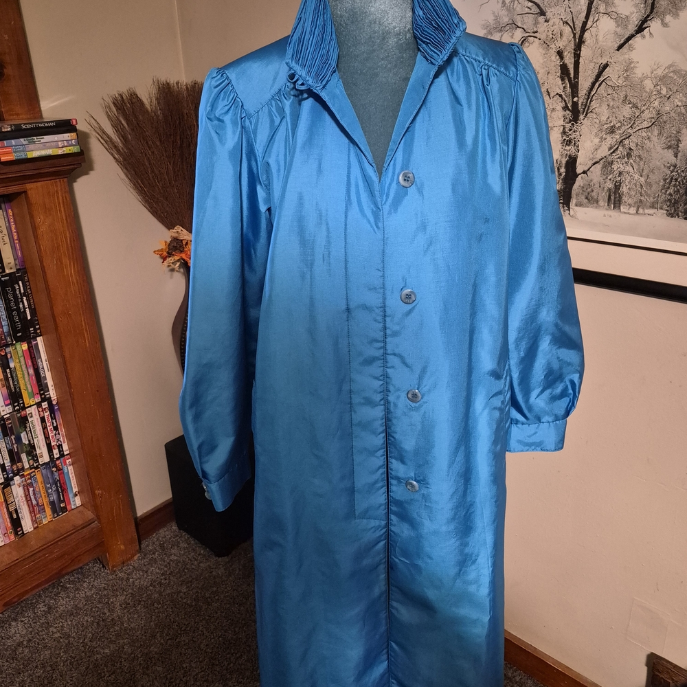 Vintage Forecaster of Boston Blue Hooded Raincoat / Windbreaker Size 5/6